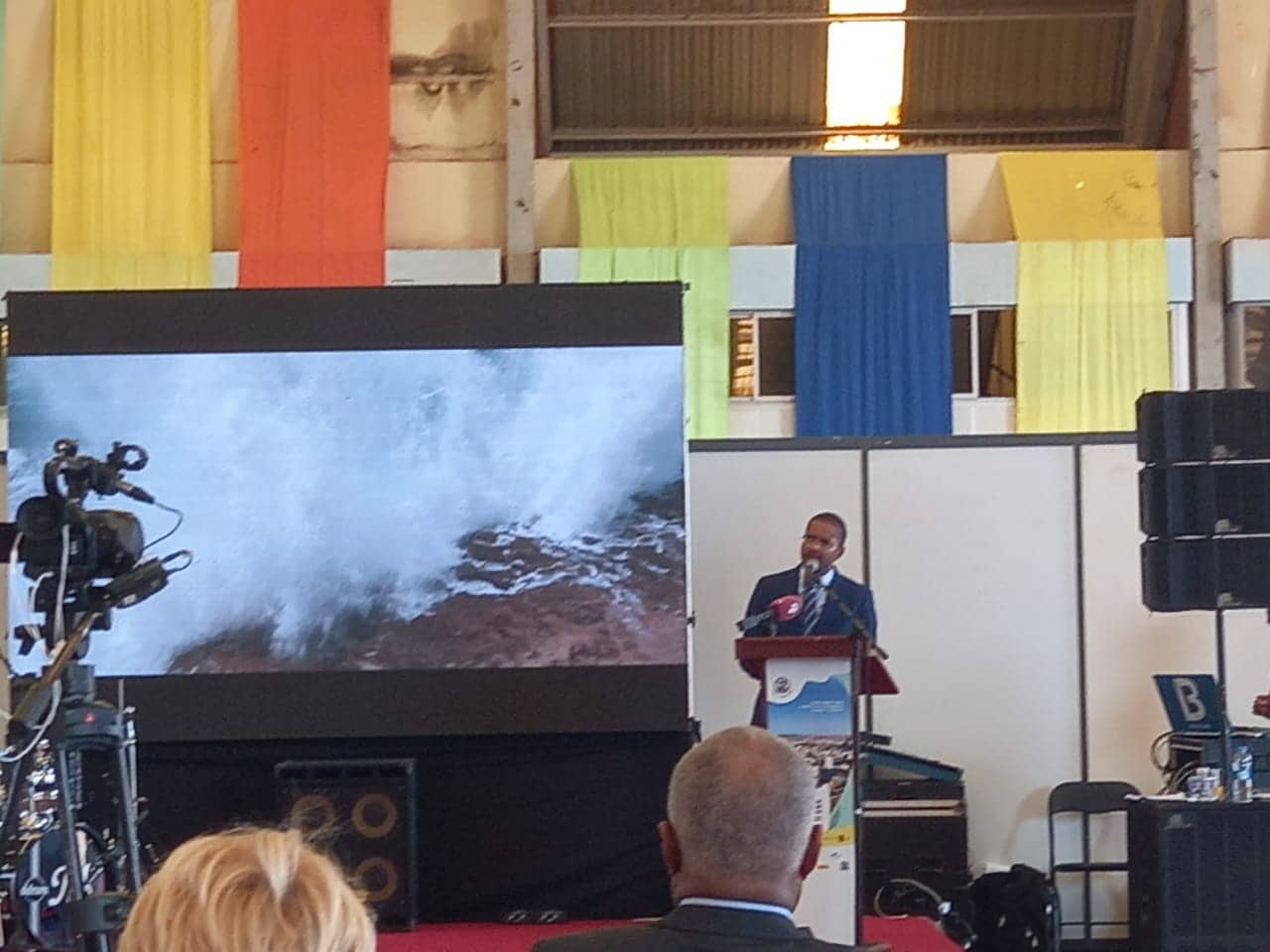 Presidente Miguel Rosa discursa na Feira Checa em Cabo Verde